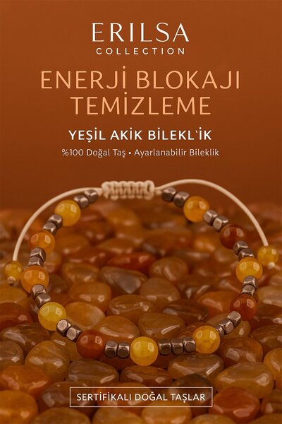 Erilsa سوار معتمد لإزالة حاجبات الطاقة - العقيق الأخضر - تيراهيرتز (6 مم)