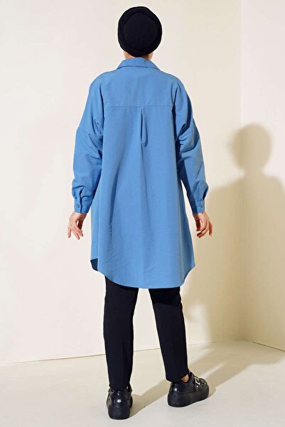 Hiccup Bdart Buttoned Long Poplin Shirt