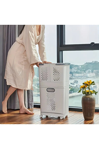 MACON Removable Laundry Basket - Thickened Storage Rack Household Storage Bucket