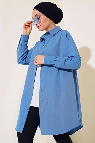 Hiccup Bdart Buttoned Long Poplin Shirt