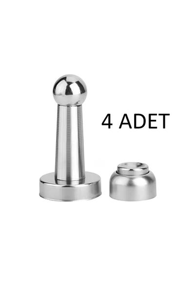 Marelli 4 ADET 8 cm Güçlü Mıknatıslı Kapı Tamponu Kapı Tutucu Stoper (Mobilya...