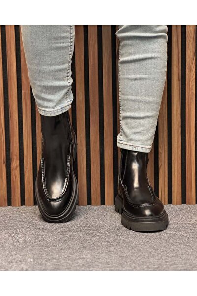 Avni Ceylan Stormline High Sole Genuine Leather Long Boots