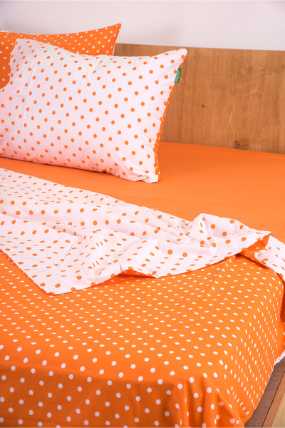 Benetton Home Orange Double Bedding Set