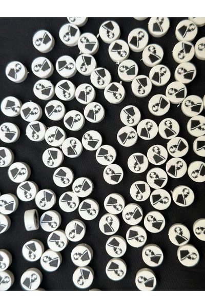 Bijumix Aksesuar 100 Adet Mustafa Kemal Atatürk Kil Fimo Boncuk – 10 mm – El ...