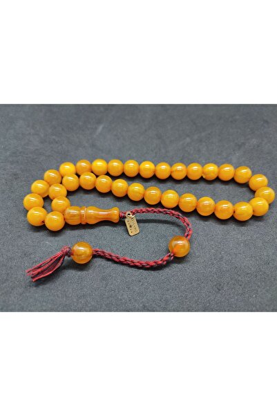 İskeçe Exclusive Osama Omari Masterpiece 50 Years Old Rooster Imame Havshalı German Faturan Prayer Bead Certified 8755