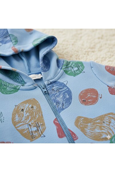 Cassiope Baby Hooded Printed Two-Thread Men's Tracksuit Set 6-9-12-18 Months