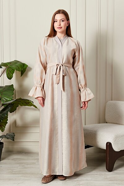 HALİL TÜRKER Flora Belted Abaya & Ferace