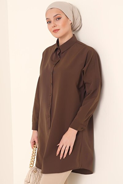 Hiccup Bdart Buttoned Long Poplin Shirt