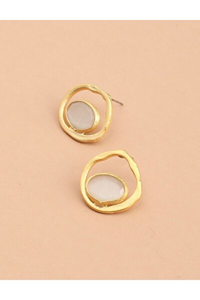 İLVİ أقراط ديريي البيضاء للنساء