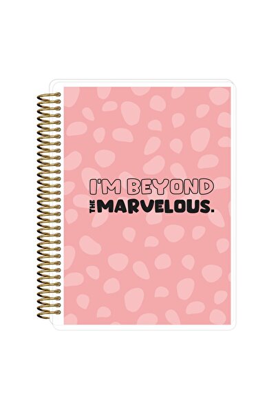 ABC Gold Color Metal Spiral Dotted Plastic Cover A5 Notebook