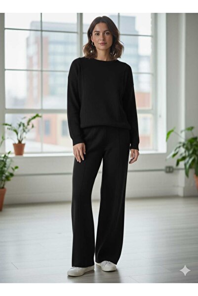 Cemre Life New Deux piped Knitwear Set