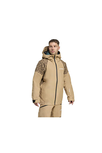 adidas Terrex Xpr Hyb Pk Jkt Men's Outdoor Coat JN3090 Brown