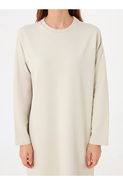 Benin Αθλητικό Φόρεμα Μπαστούνι με Ανοιχτό Ώμο - Χρώμα Τασ -