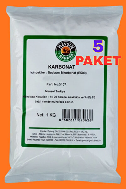 Dört Mevsim Baharat 5 Paket İngiliz Karbonatı 5X1KG ( YENİLEBİLİR - İÇİLEBİLİ...