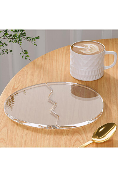 Bola Concept Şeffaf Akrilik Yumurta Formlu Bardak Altlığı Pleksi Modern Dekor...