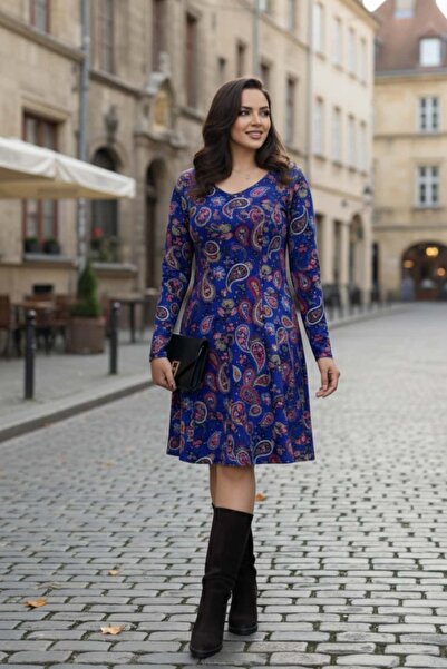 Yağmur Butik Романска яка с цип на гърба Пижама рокля