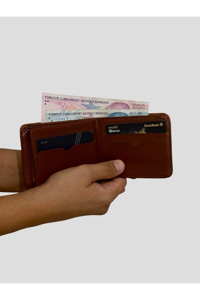 Tisaati Premium Series Luxury Leather Classic Crazy Leather Wallet Card Holder and Belt Set