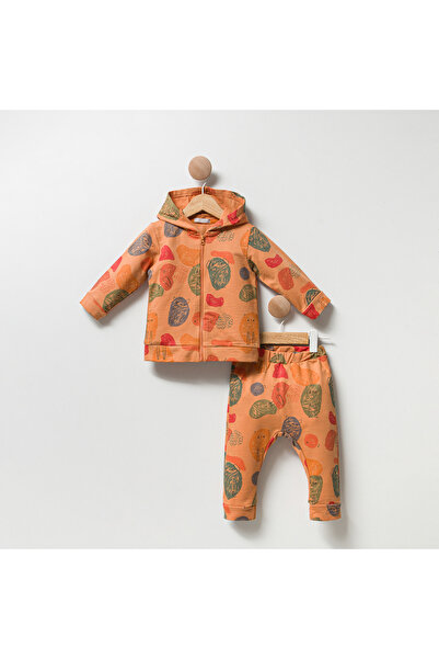 Cassiope Baby Hooded Printed Two-Thread Men's Tracksuit Set 6-9-12-18 Months