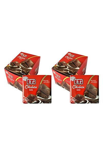 Eti Çikolata Sütlü Kare 60 gr x 20 Adet