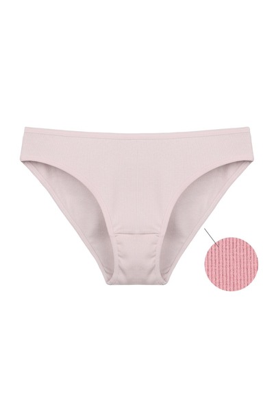 Donella Pachet de 5 chiloți din bumbac material elastic tricotaj cu striații pentru femei 2132P