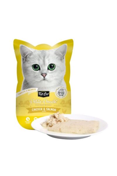 Kit Cat كيس صغير 70 جرام – دجاج وسلمون