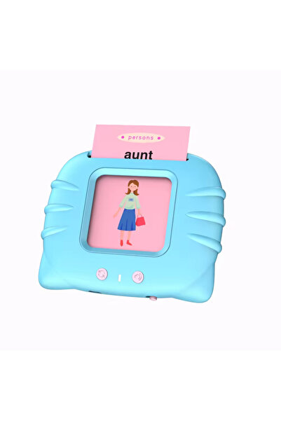 sallma Montessori Educational Toy - Flash Card Reader, 224 Words, 112 Cards, MicroUSB