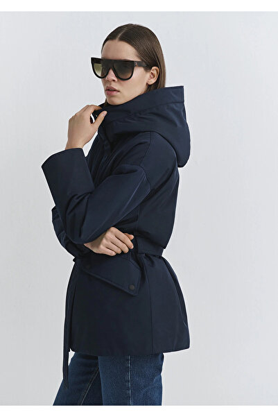 Mavi Water Repellent Belted Navy Blue Parka O Oversized / Wide Cut 1110703-83699