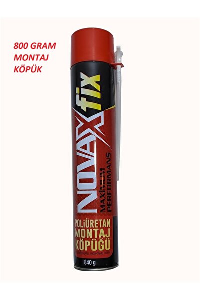 Novax NOVAFİX POLİÜRETAN MONTAJ KÖPÜĞÜ KAPI-YARIK-ÇATLAK KAPATIR 800 GRAM PİP...