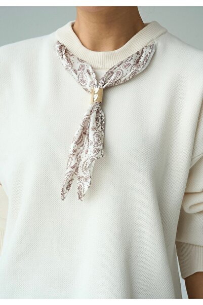 ossons Crew Neck Basic Textured Sweater