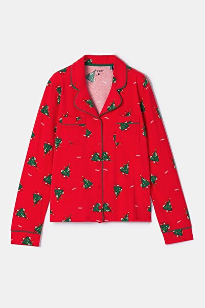 Woody Γυναικεία Πυτζάμα-Cpb - 995 Cat Chrıstmas Z Aop