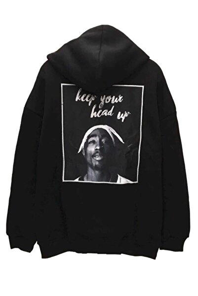 Hunors Sportswear & Company سترة Keep Your Head مطبوع للجنسين موديل بغطاء رأس...