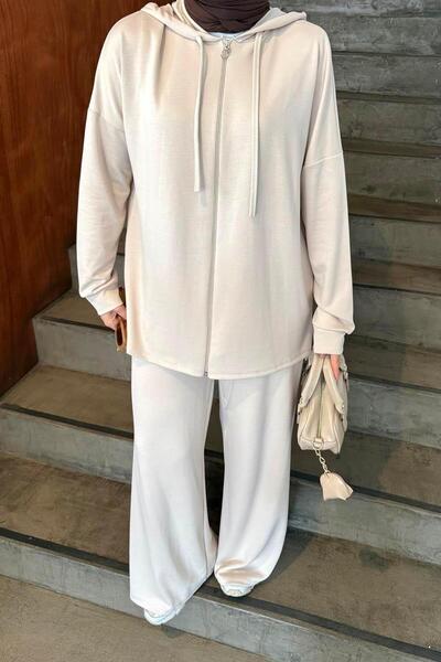 lamelif Hooded Suit Stone