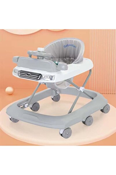 Generic Educational Car-Shaped Baby Walker for Boys and Girls with Flexible Wheels and Comfortable Seat