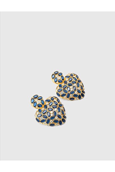 İLVİ Daliae Lacivert Kadın Küpe