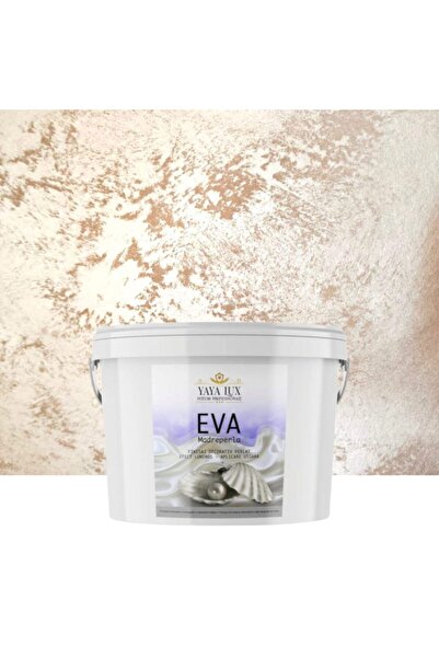 YaYa Color Luxury Decorative Paint, Eva Madreperla with Glass Flakes, Coffee with Milk, 2.5 Liters