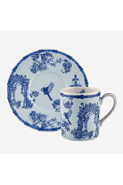 CHIARA ALESSI Fontana Mavi Porselen Kahve Fincanı 120 Ml