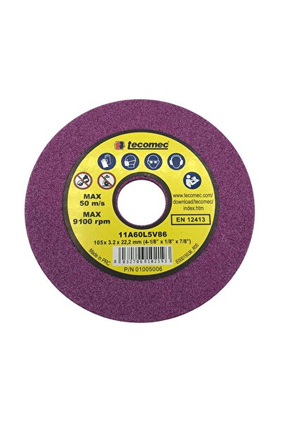 TECOMEC Chainsaw Chain Sharpening Disc - 105×3.2×22.2mm.