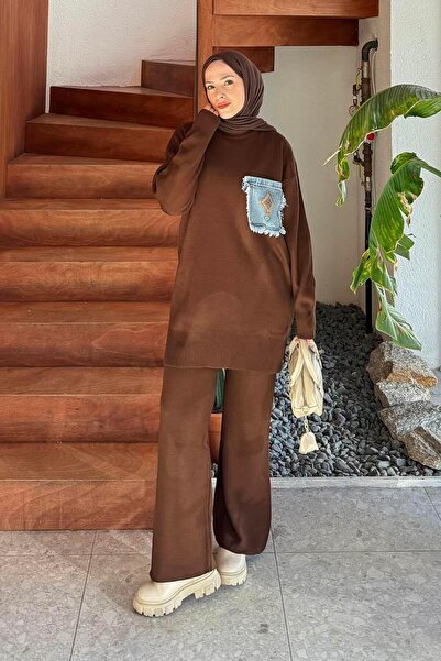 lamelif Подробен комплект джобни плетива Битър Браун