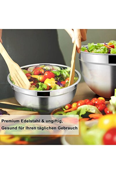 Duffa Stainless Steel Mixing Bowl Storage Bowl Dough and Salad Bowl Storage Bowl