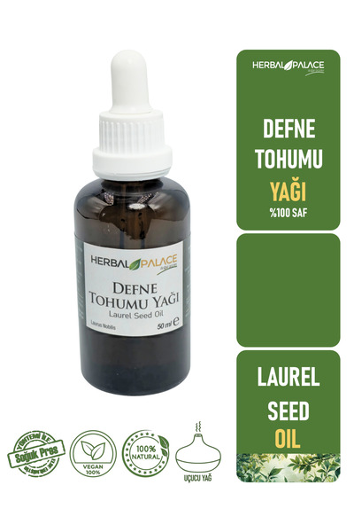 Herbal Palace Laurel Seed Oil Essential 50 ml & 100% Pure and Natural (Laurel Seed Oil)