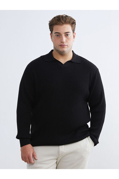 LC Waikiki Esvab • Modern & Distinctive Devrik Roba Collar Men's Knitwear Swe...