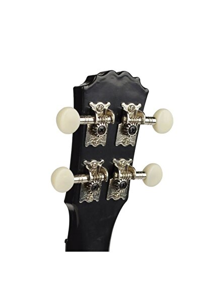 Korala PUC20BK – Concert Ukulele, polycarbonate, black, 61 cm, set of 3 picks