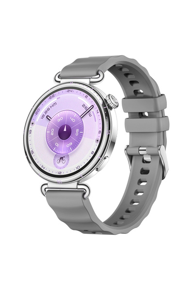 Sneezy حزام ساعة ذكية رياضي من السيليكون مع مشبك معدني مرن متوافق مع ساعة هوا...