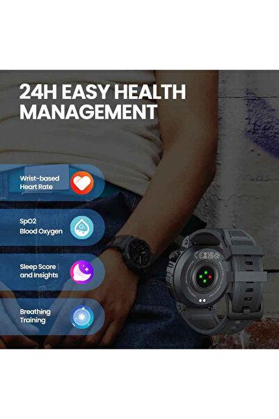 Zeblaze Ares 3 Plus Smartwatch 1.43" AMOLED, Voice Call, 3D Health Tracking, 280 mAh, BLE 5.2