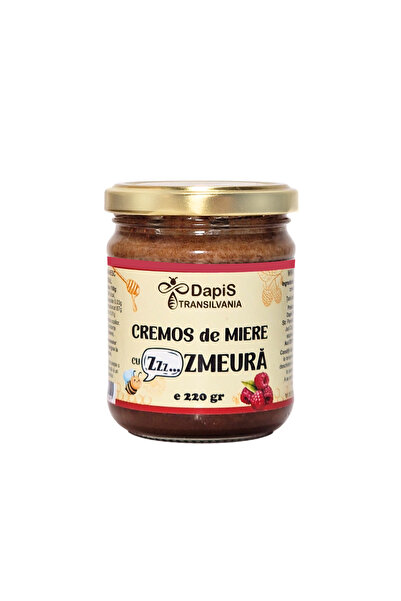 Dapis Transilvania Cremă de miere cu zmeură 220 gr