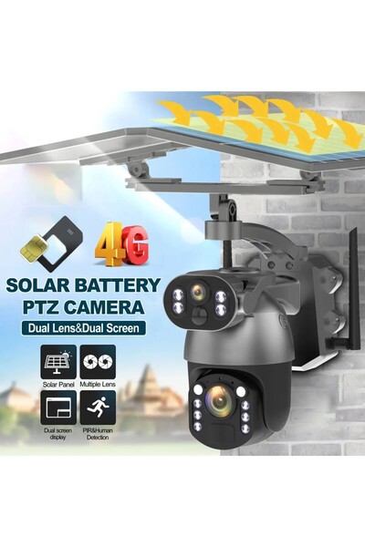 Venas Güneş Panelli Sim kartlı 20X Optik Zoom Güvenlik kamerası