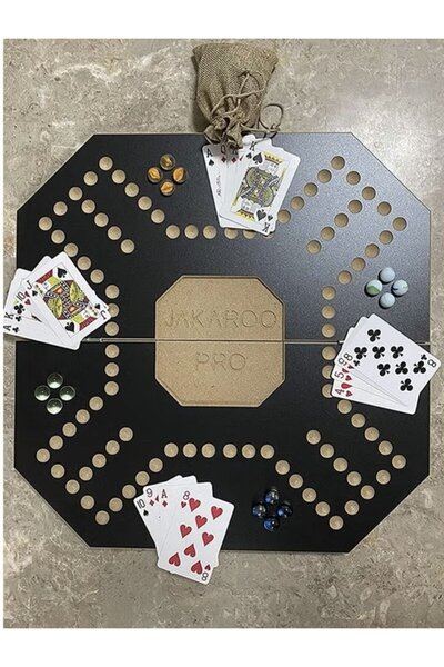 Generic Jacaro Strategic Planning Board Game with Balls and Playing Cards