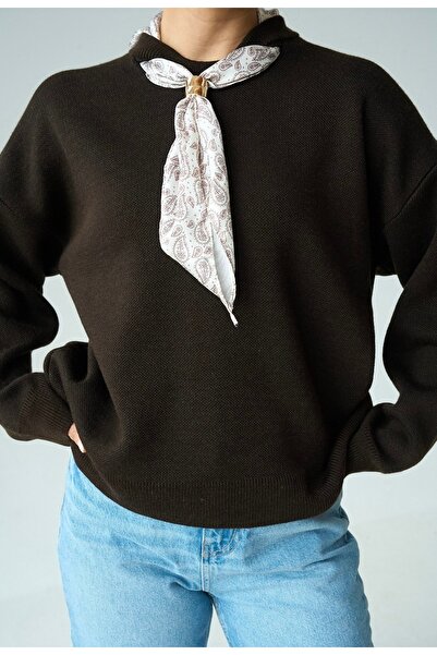 ossons Crew Neck Basic Textured Sweater