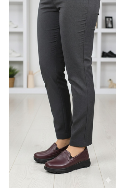 Ceyo 1049 Genuine Leather Ultra Light Full Orthopedic Women's Casual Daily Shoes