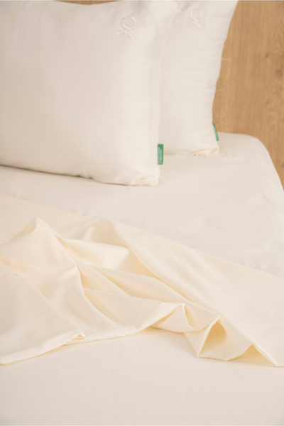 Benetton Home White Single Duvet Set